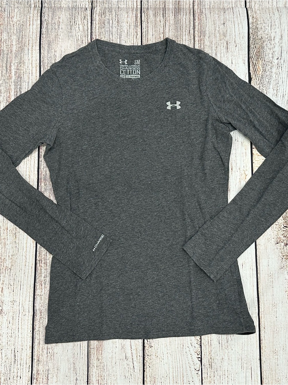 GUC Under Armour Women’s Long Sleeve Crew Top - Charcoal